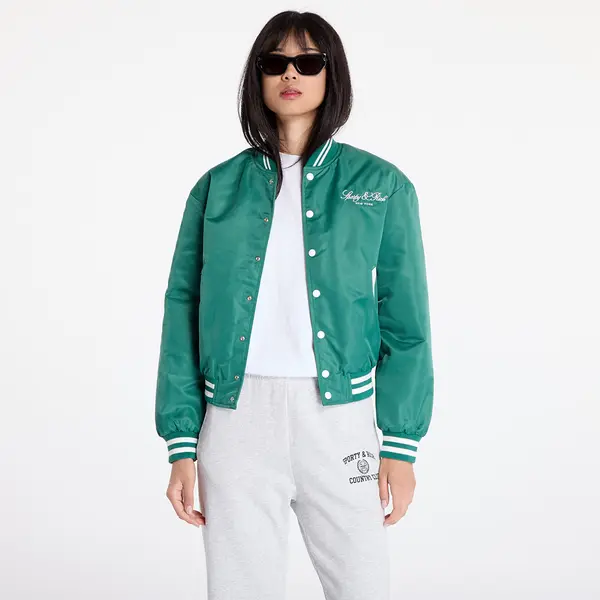 Sporty & Rich Jakna Sporty & Rich Wellness Boucle Varsity Jacket UNISEX Alpine/ White L