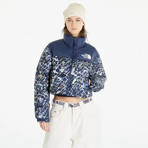 The North Face Jakna The North Face Nuptse Short Jacket Dusty Periwinkle Water Distortion Small Print/ Summit Navy S