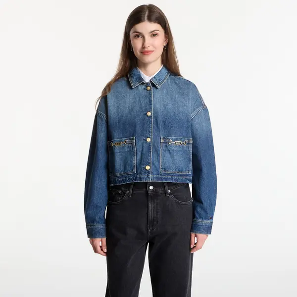 Tommy Hilfiger Jakna Tommy Hilfiger Cropped Jacket Cam Mid Cam Mid L