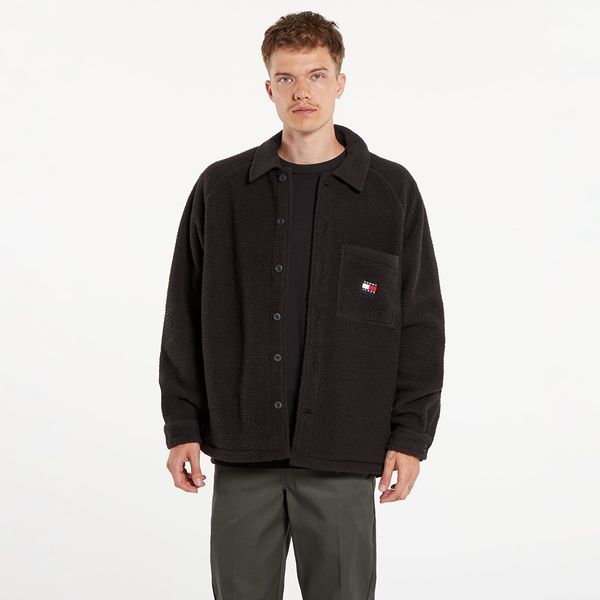 Tommy Hilfiger Jakna Tommy Jeans Xs Badge Teddy Shirt Black XL