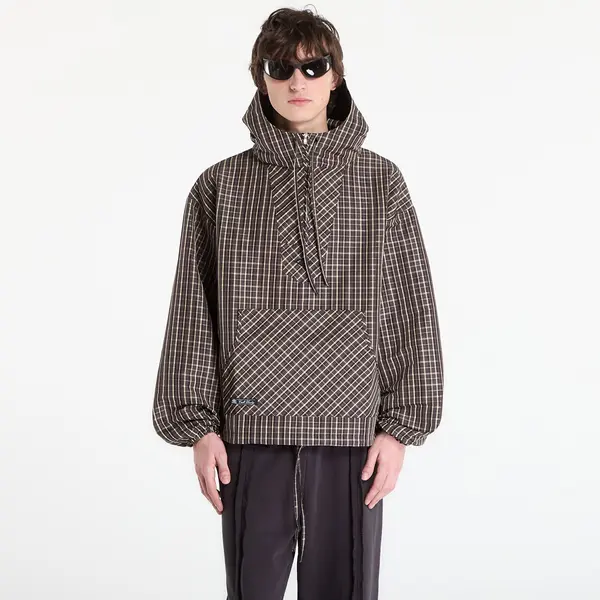 Umbro Jakna Umbro by SlamJam Checked Masked Anorak Beige/ Dark Brown XL