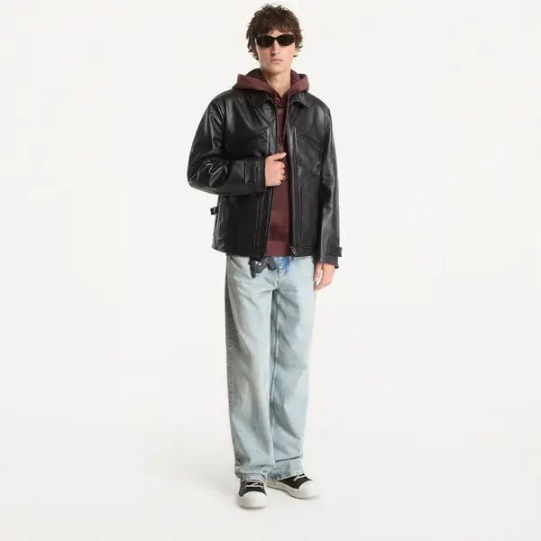 Y-3 Jakna Y-3 Leather Blouson Black L