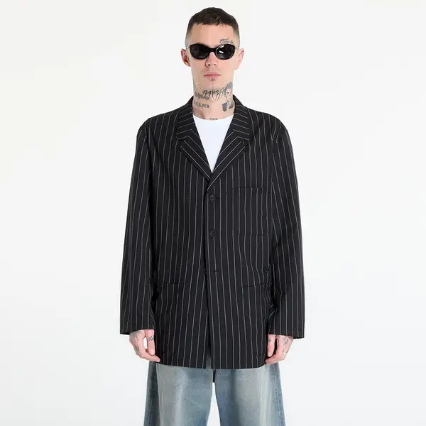 Y-3 Jakna Y-3 Pinstripe Refined Wool Chore Coat Black S