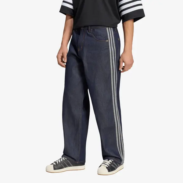 adidas Originals Jeansice adidas Firebird Adicolor Denim Jeans Mid-rise Straight Leg Indigo Denim 30