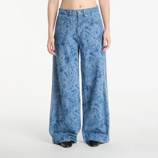 adidas Originals Jeansice adidas Liberty London Firebird Mid Rise Straight Denim Pant Medium Vintage Denim/ Light Denim 30/32
