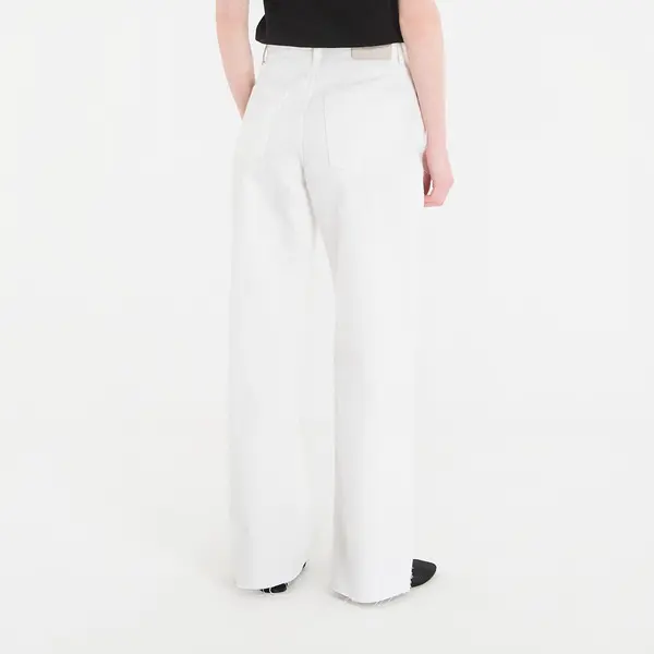 Calvin Klein Jeansice Calvin Klein Jeans The Wide Leg Raw Hem Chalk White 26