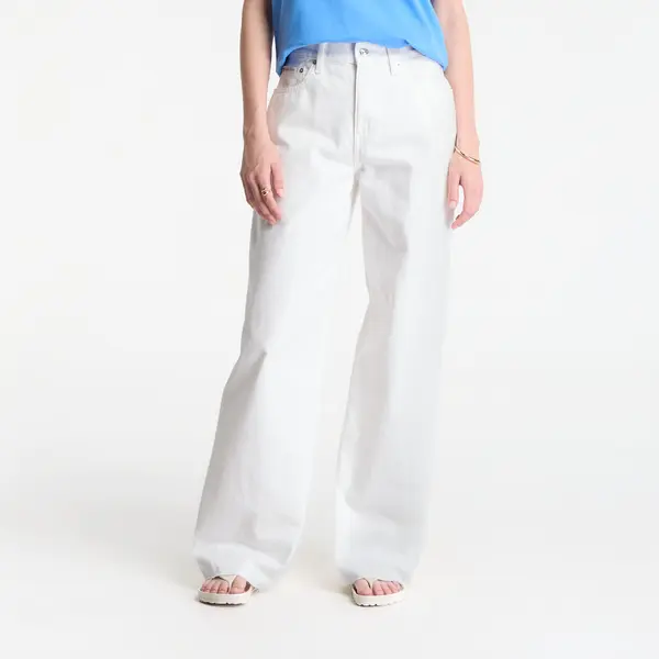 Calvin Klein Jeansice Calvin Klein Jeans The Wide Leg Raw Hem Chalk White 29