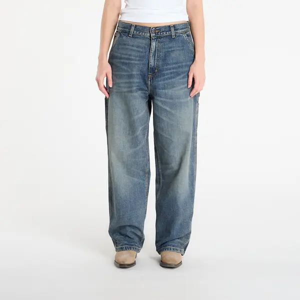 Carhartt WIP Jeansice Carhartt WIP W' Brandon Single Knee Pant Blue Worn Used Wash XS