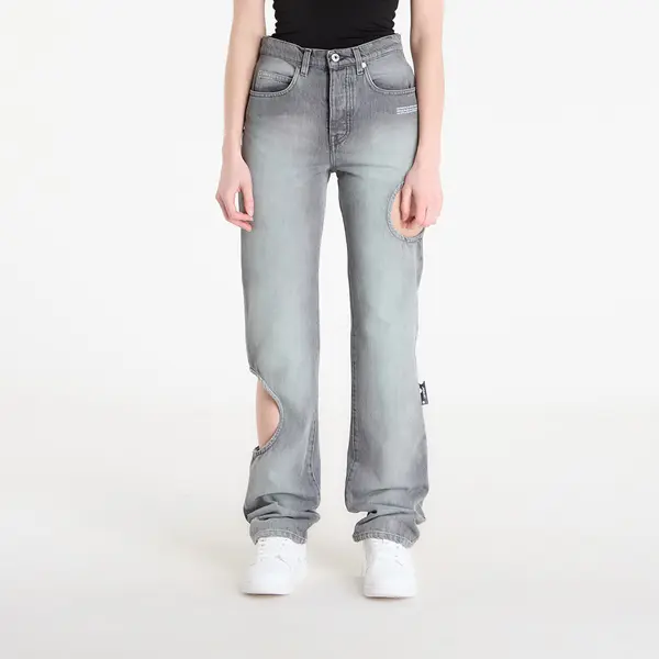 Off-White Jeansice Off-White Spray New Meteor Denim Pants Grey Mint/ White 28
