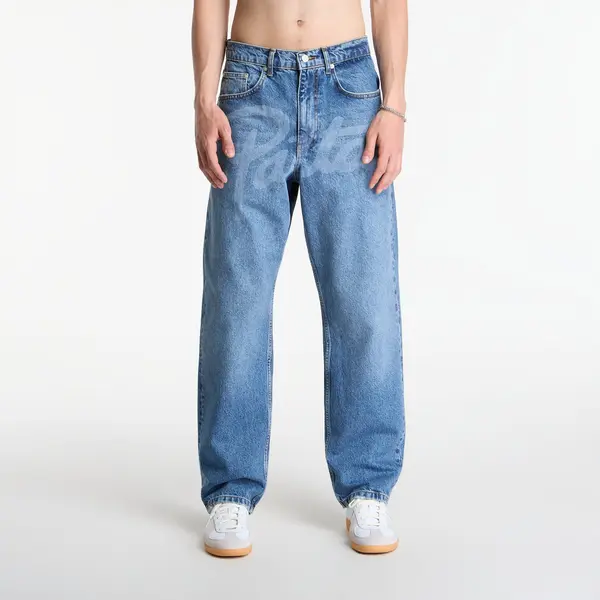 Patta Jeansice Patta Laserprint Whiskers Denim Pants Light Blue Denim 30