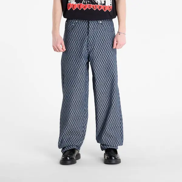 PLEASURES Jeansice PLEASURES Formula Baggy Jeans Indigo Checker 30