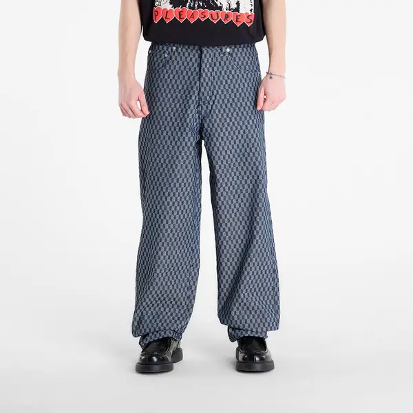 PLEASURES Jeansice PLEASURES Formula Baggy Jeans Indigo Checker 30