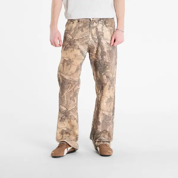 PLEASURES Jeansice PLEASURES Hendrix Flare Jeans Brown Tree 34