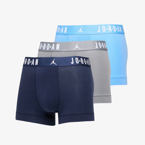 Jordan Jordan Mens Flight Cotton Trunk 3-Pack University Blue XL