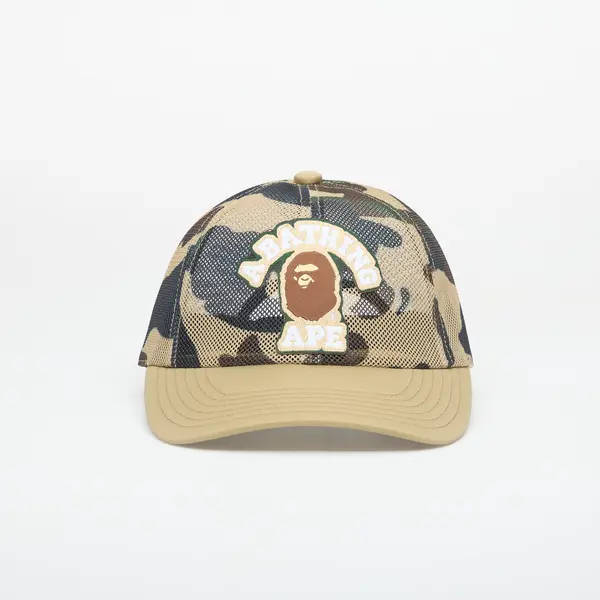 A BATHING APE Kapa A BATHING APE 1st Camo College Patched Mesh Cap Yellow UNISEX Universal