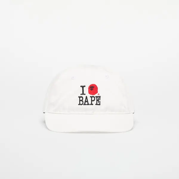 A BATHING APE Kapa A BATHING APE Logo Cotton Twill Cap White Universal