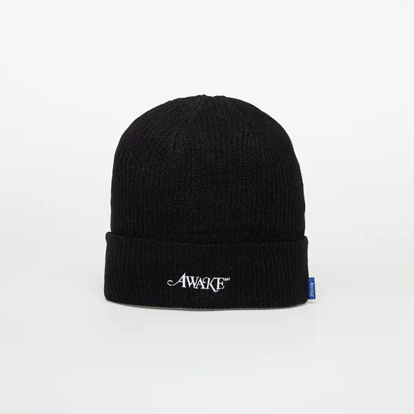 Awake NY Kapa Awake NY Loose Gauge Knit Beanie Black Universal