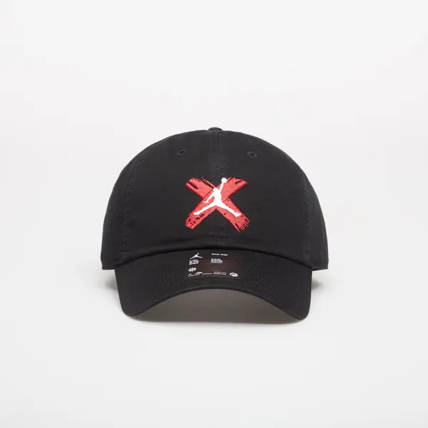 Jordan Kapa Jordan Club Unstructured Curved-Bill Hat Black/ White S/M