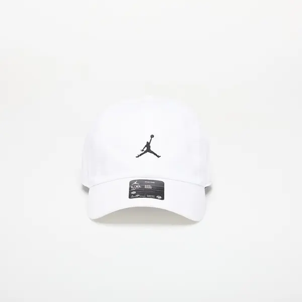 Jordan Kapa Jordan Club Unstructured Curved-Bill Hat White/ Black L/XL