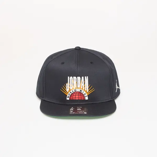 Jordan Kapa Jordan Essentials Pro Structured Flat Bill Hat Black/ Kelly Green/ Sail L/XL