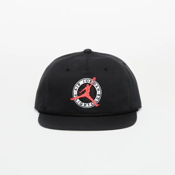 Jordan Kapa Jordan Flight Club Pro Unstructured Flat Bill Hat Black/ Black L/XL