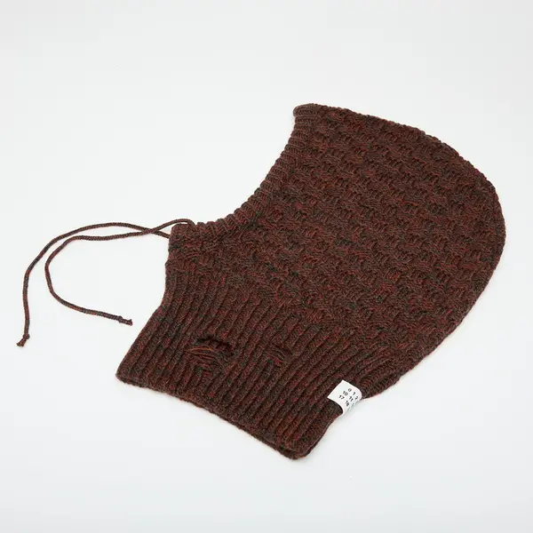 MM6 Kapa MM6 Maison Margiela Beanie Dark Grey Melange/ Brown L