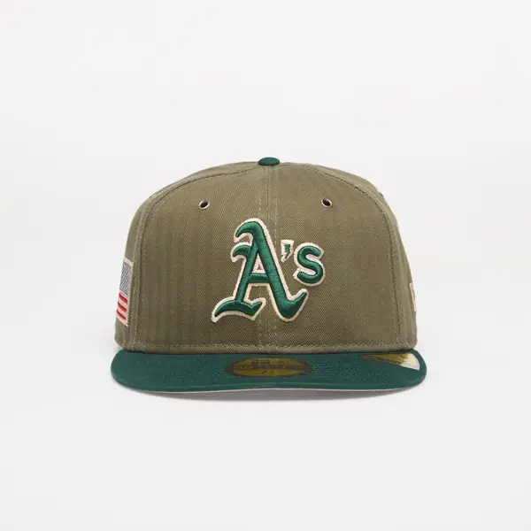 New Era Kapa New Era 59FIFTY MLB American Herringbone Oakland Athletics Official Team Color 7 1/4