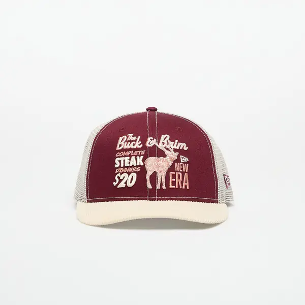 New Era Kapa New Era 9FIFTY Trucker Cord Cap Frosted Burgundy/ Stn M/L