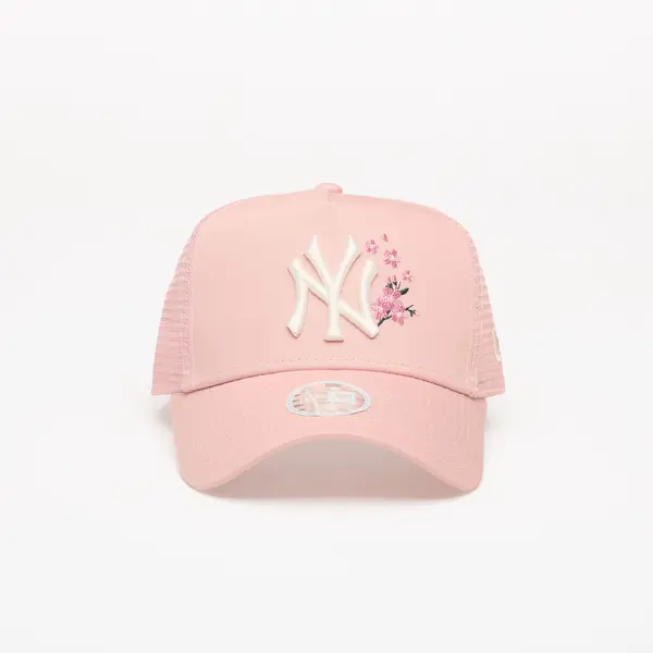 New Era Kapa New Era 9FORTY AF Trucker Floral New York Yankees Pink Rouge/ Chrome White Universal