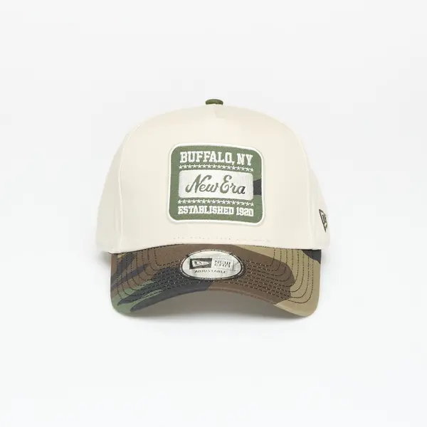 New Era Kapa New Era Camo Patch 9FORTY E-Frame Adjustable Cap Cream Universal
