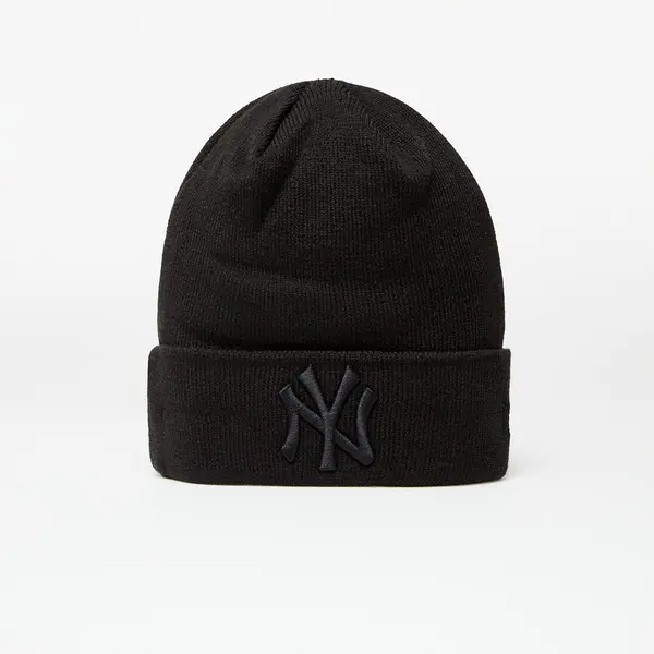 New Era Kapa New Era Cap Mlb Essential Cuff Knit New York Yankees Black/ Black Universal