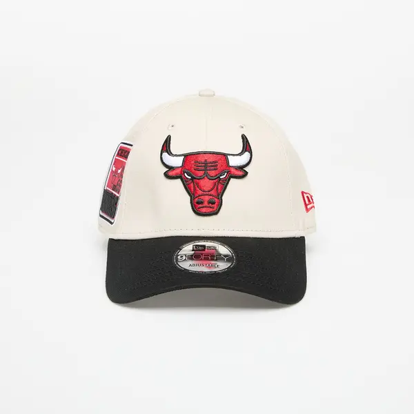 New Era Kapa New Era Chicago Bulls 9FORTY Contrast Patch Adjustable Cap Stone/ Black Universal
