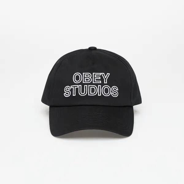 OBEY Clothing Kapa OBEY Studios 5 Panel Strapback Black Universal