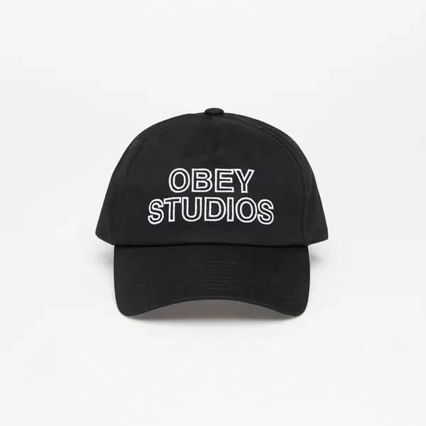 OBEY Clothing Kapa OBEY Studios 5 Panel Strapback Black Universal