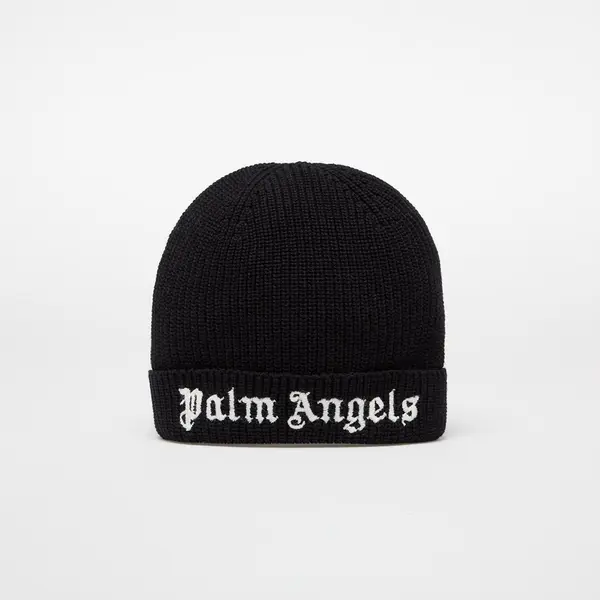 Palm Angels Kids Kapa Palm Angels Kids Logo Knit Beanie Black/ Off White II