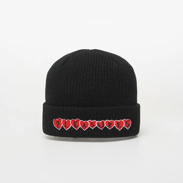 PLEASURES Kapa PLEASURES Hearts Beanie Black Universal