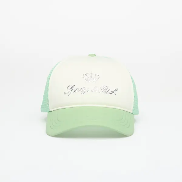 Sporty & Rich Kapa Sporty & Rich Juicy Crown Trucker Hat White/ Sage Universal