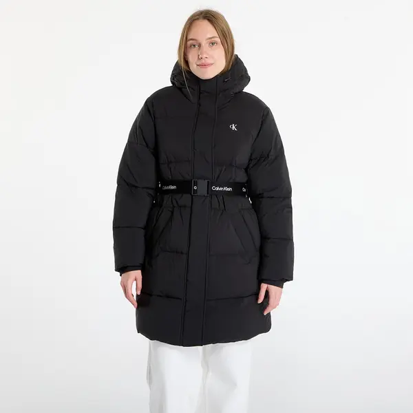 Calvin Klein Kaput Calvin Klein Jeans Belted Midweight Coat Black M