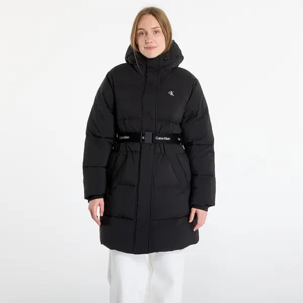 Calvin Klein Kaput Calvin Klein Jeans Belted Midweight Coat Black XS