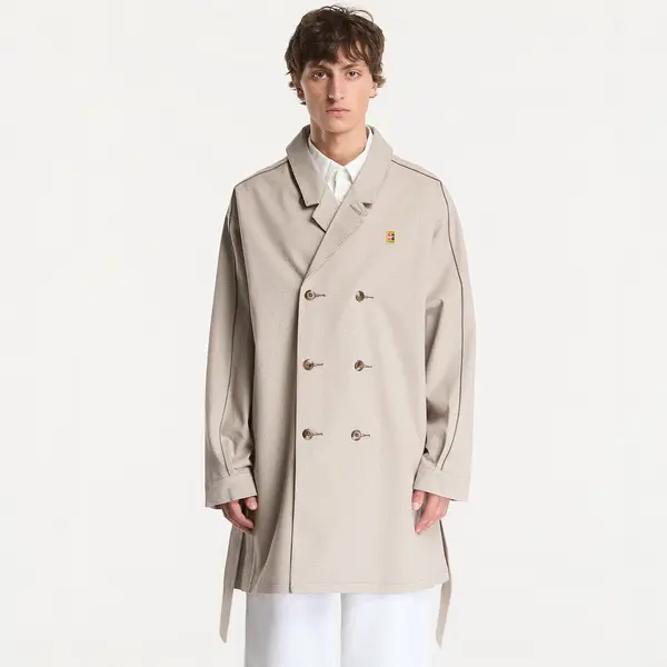 Nike Kaput Nike Club Rules Men's Trench Coat Mink Brown/ Sanddrift/ Ironstone XL
