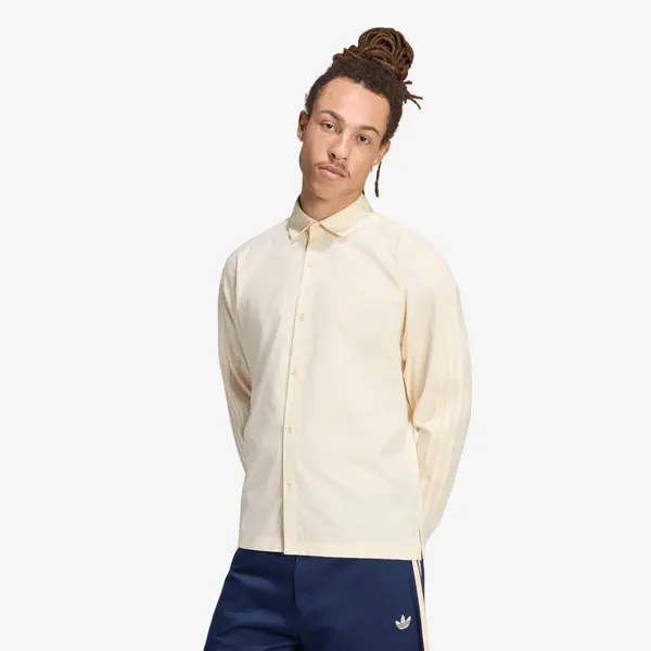 adidas Originals Košulja adidas 3 Stripes Button Up Shirt Warm Vanilla XL