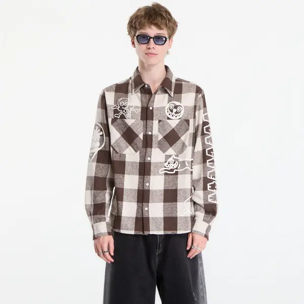 Billionaire Boys Club Icecream Košulja Billionaire Boys Club Icecream Multi Logo Check Ls Shirt Brown M