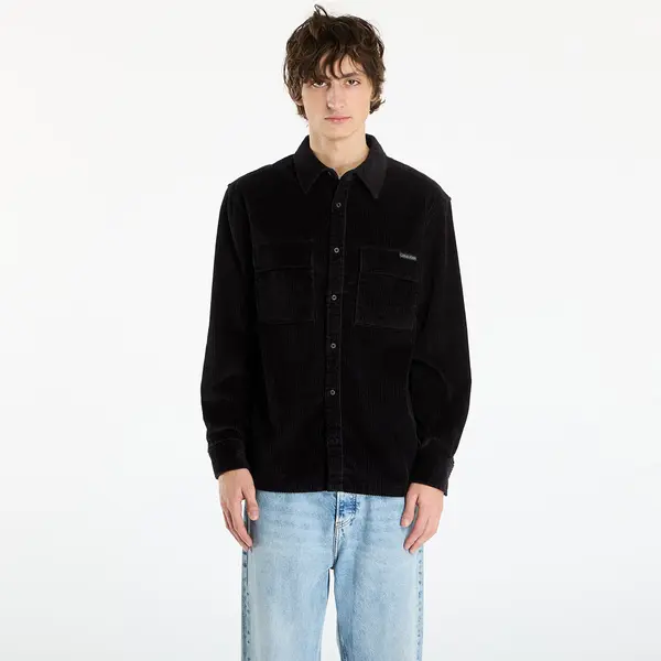 Calvin Klein Košulja Calvin Klein Jeans Ls Corduroy Pocket Shirt Black XL