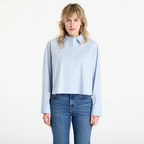 Calvin Klein Košulja Calvin Klein Jeans Solid Boxy Cropped Shirt Grey M