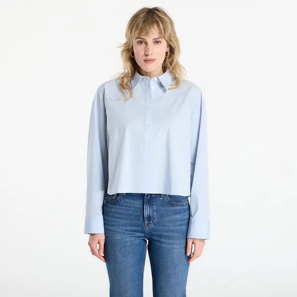 Calvin Klein Košulja Calvin Klein Jeans Solid Boxy Cropped Shirt Grey XXS