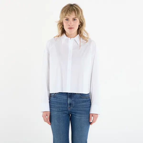 Calvin Klein Košulja Calvin Klein Jeans Solid Boxy Cropped Shirt White S
