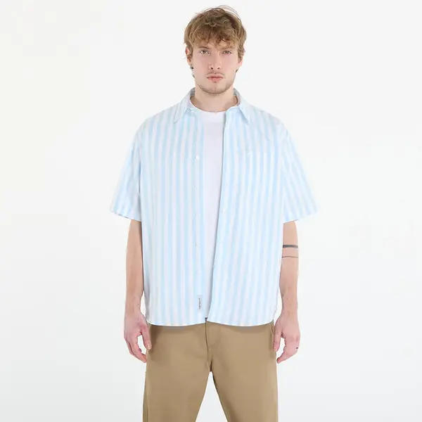 Carhartt WIP Košulja Carhartt WIP S/S Royce Shirt Royce Stripe, Icaria/ White S