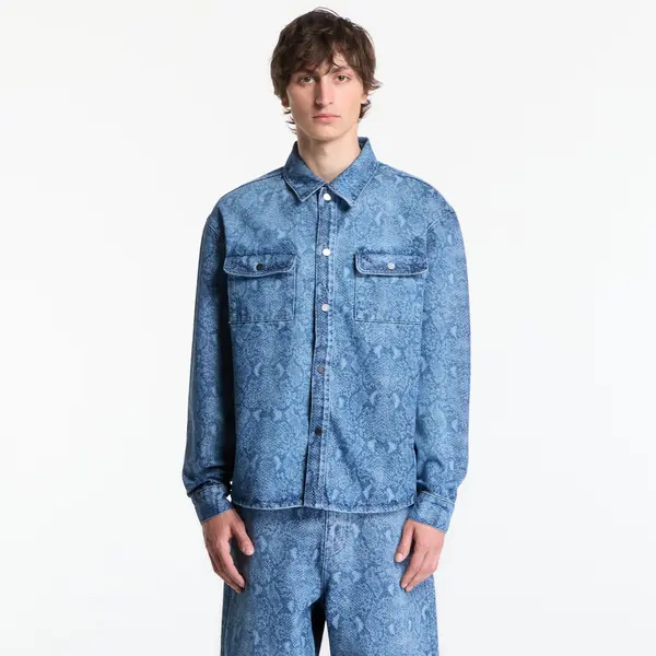 Daily Paper Košulja Daily Paper Snake Laser Rahul Denim Shirt Blue L