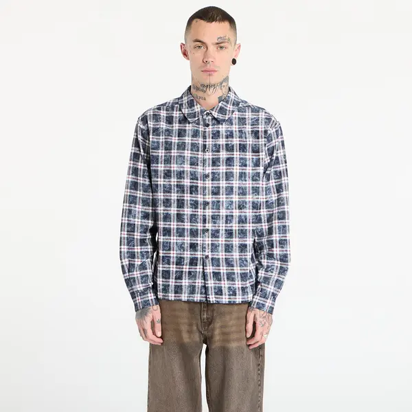 DIME Košulja DIME Plaid Flannel Shirt UNISEX Bleached Navy M