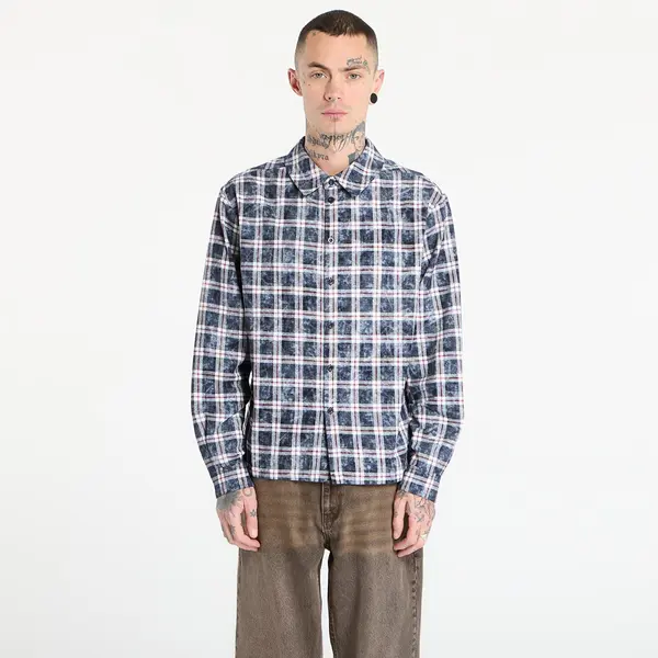 DIME Košulja DIME Plaid Flannel Shirt UNISEX Bleached Navy M